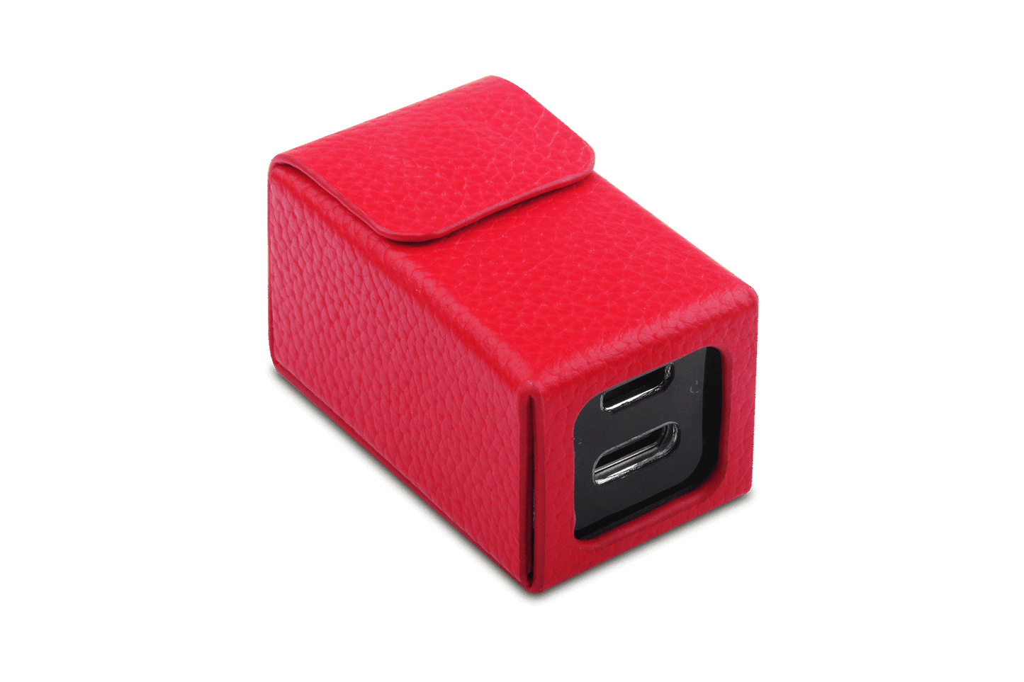 Neutron Code Store genuine leather HiFi isolator case in red for optimum device protection