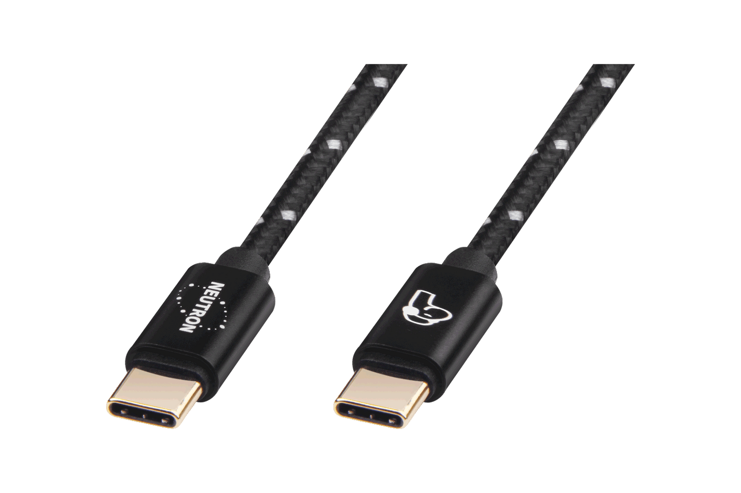 Neutron HiFi 24K gold-plated nylon-braided USB-C cable for fast and durable data transfer