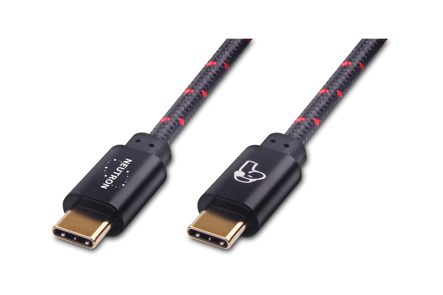 Neutron HiFi gold-plated nylon-braided USB-C OTG cable with durable design and fast data transfer