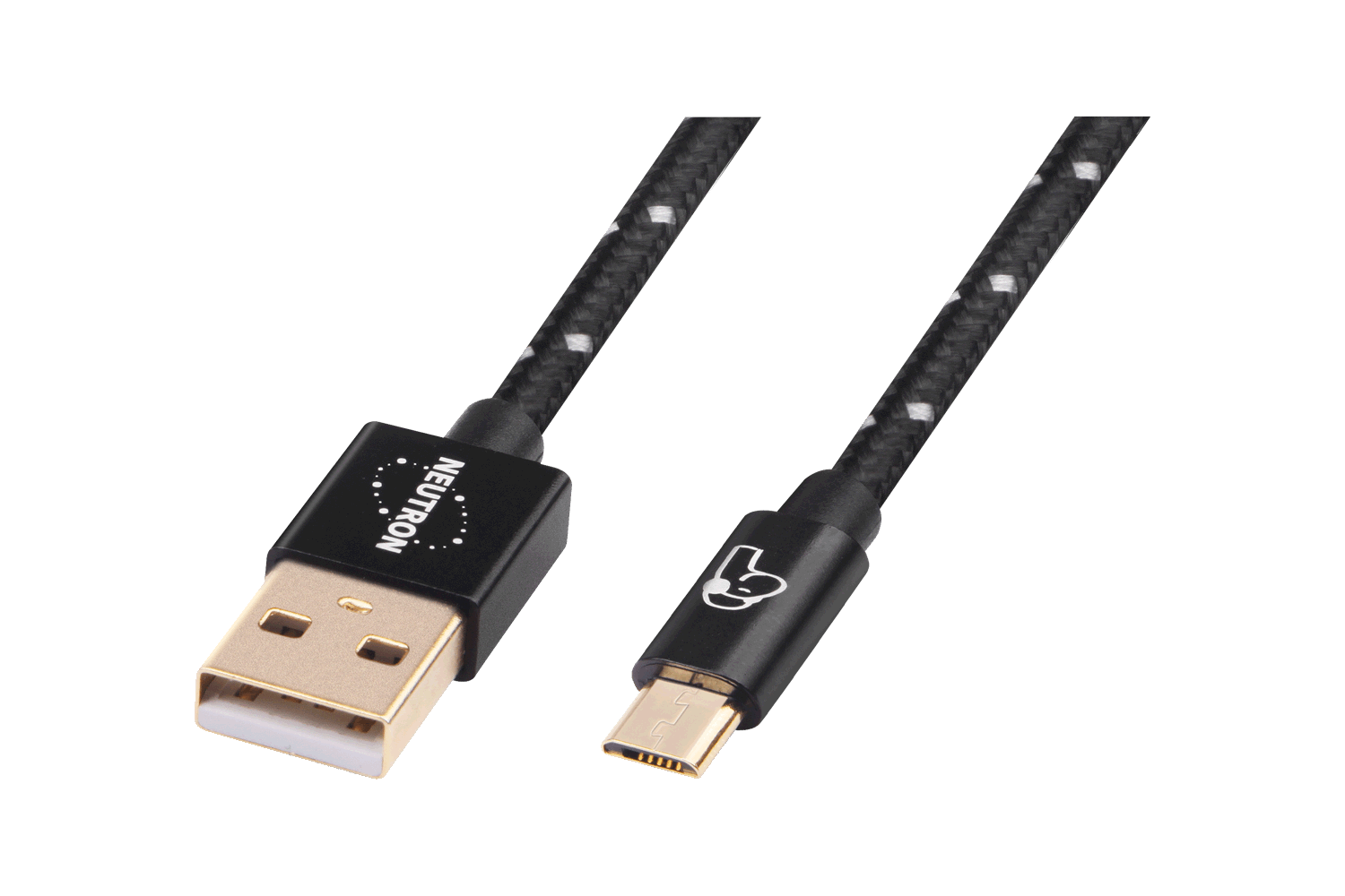 Neutron Hifi™ Usb Cable Usb A → Usb Micro B Nylon Braided With 24k Neutron Code Limited 8058