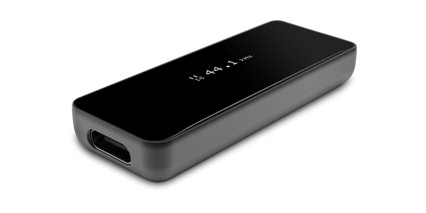 Neutron Code Store USB DAC preamp with DSP for audiophiles in sleek black design