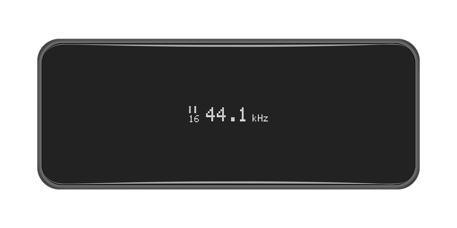 Neutron Code Store USB DAC preamp with DSP for audiophiles displaying 44.1 kHz sample rate