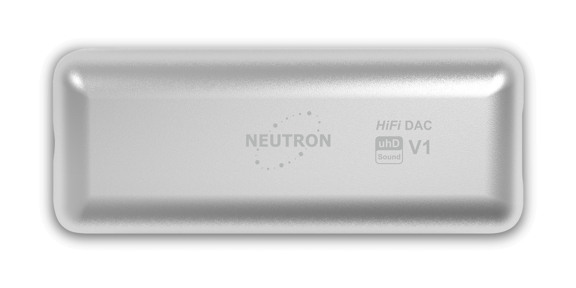 Neutron HiFi DAC V1 USB DAC preamp with DSP for audiophiles in sleek silver design
