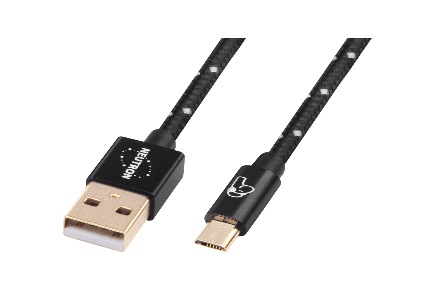 Neutron HiFi™ USB Cable, USB-A → USB Micro-B | Nylon-braided with 24K Gold-plated connectors