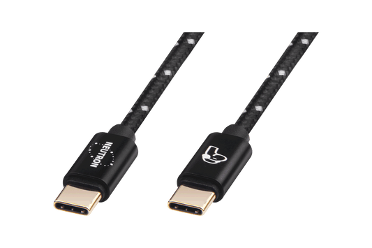 Neutron HiFi™ USB Cable, USB-C → USB-C | Nylon-braided with 24K Gold-plated connectors